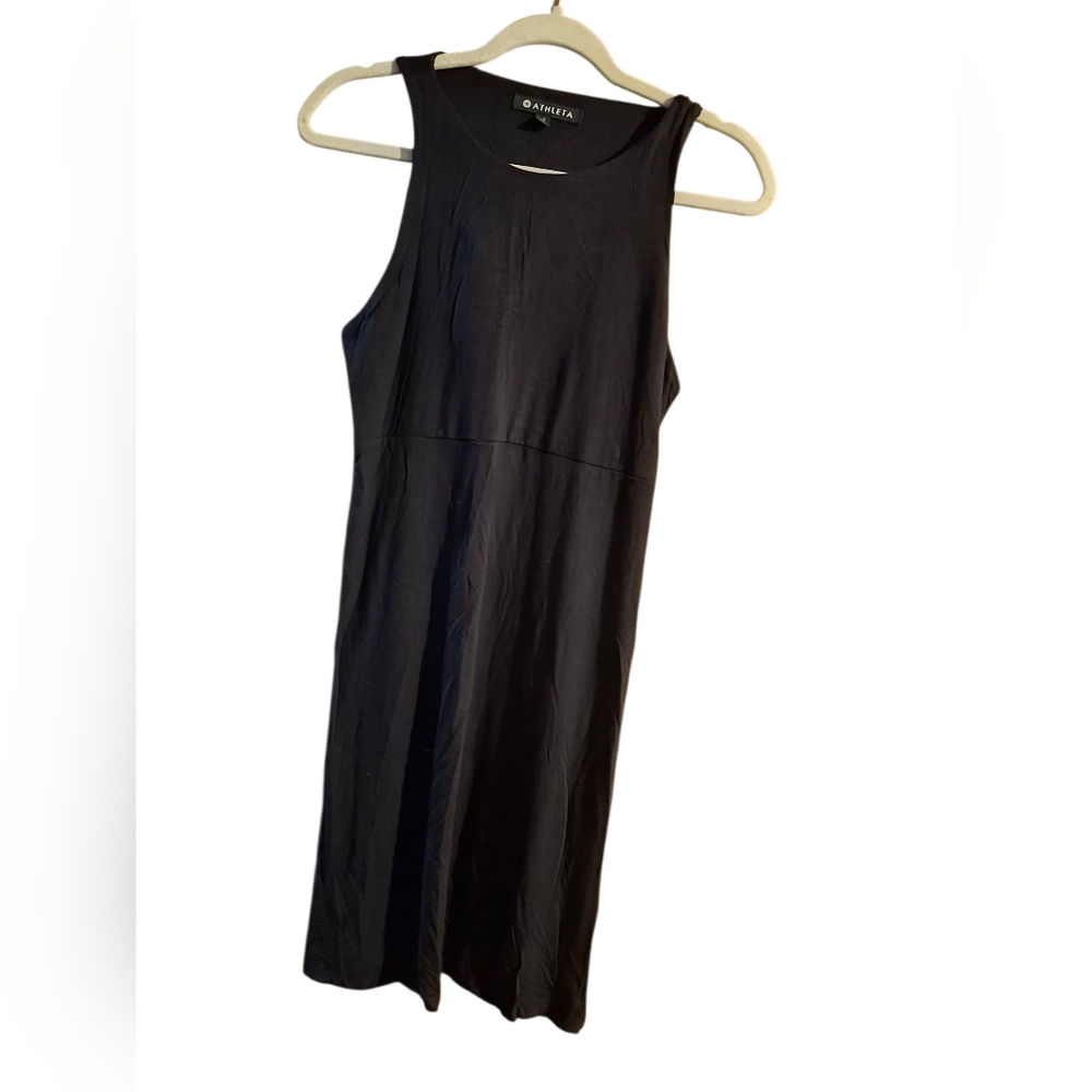 Athleta S Midi Dress Black Sleeveless Tank